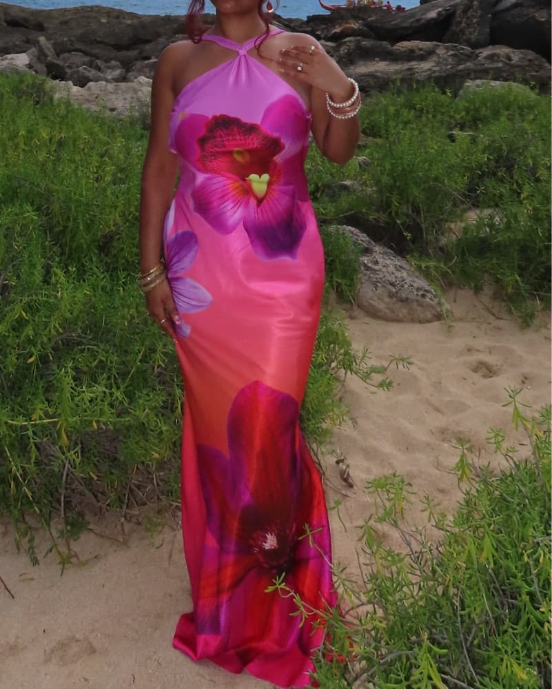 Chara Maxi Dress- Cosmo Ombre - Image 3