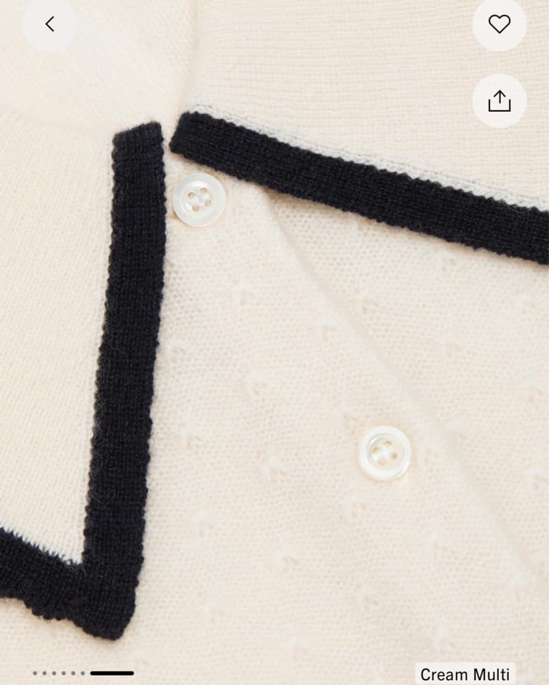 Frame Collared Knit Cardigan - Image 5