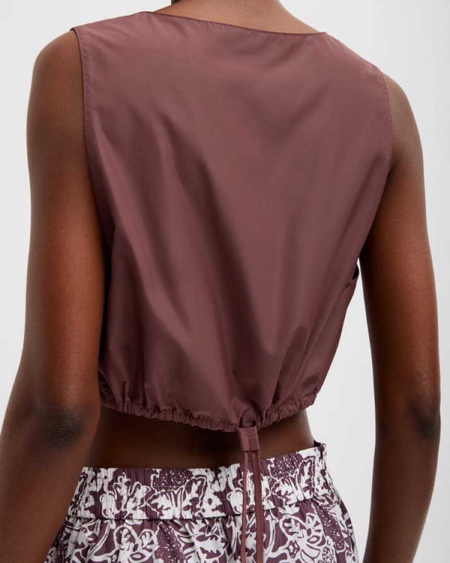 Tibi Nylon Midi Skirt & Matching Top Set - Image 5