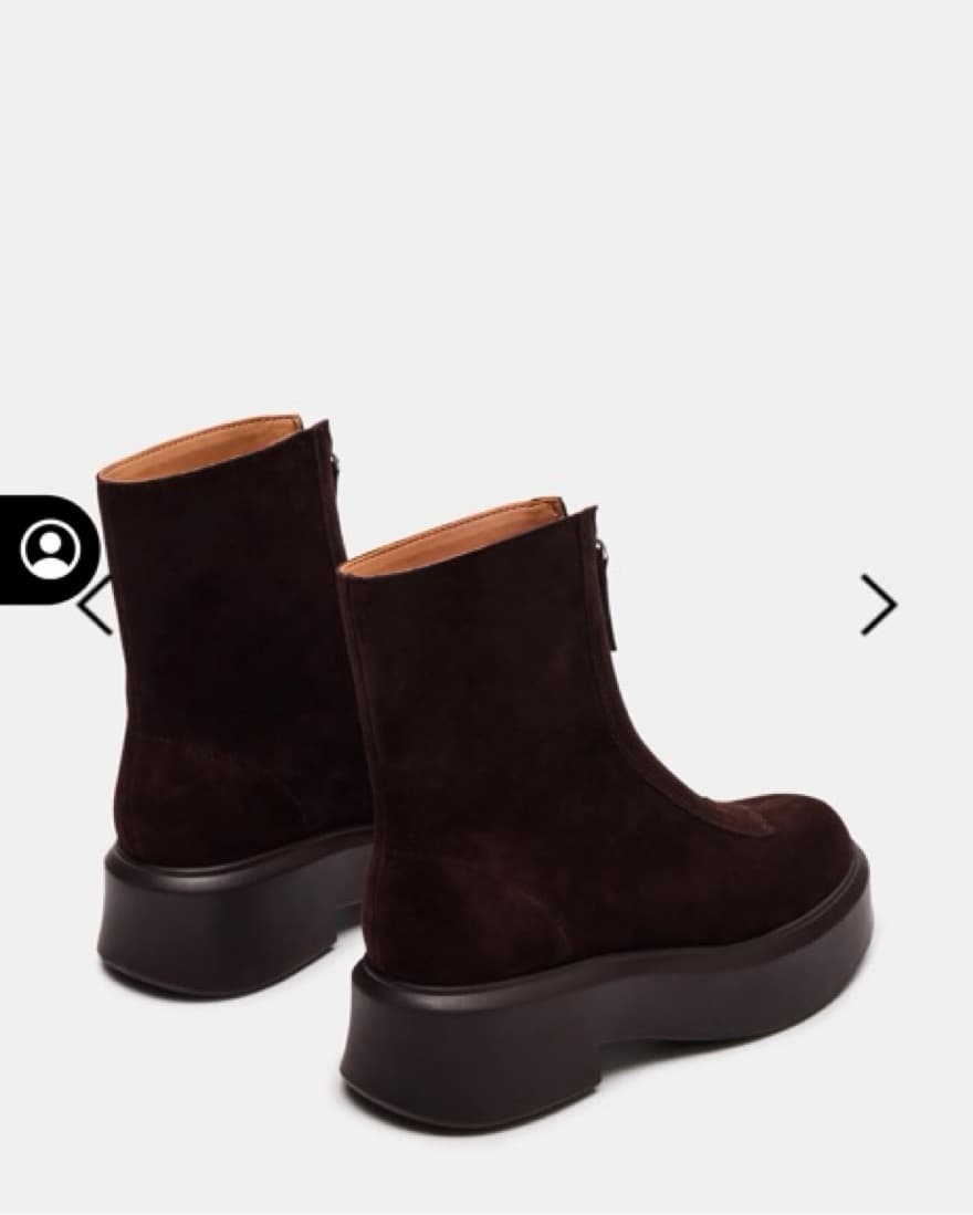 Row Boot Dupe - Steve Madden Brown Suede - Image 4