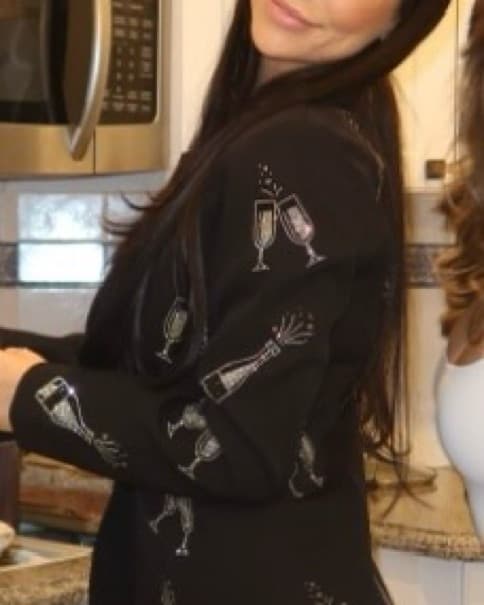 Chic Cocktail Jacket with Festive Accents - Image 2