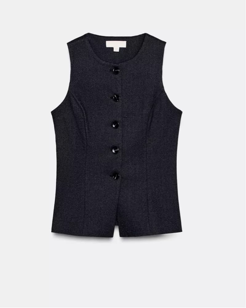 Zara Striped Black Vest and Pants Set  - Image 5