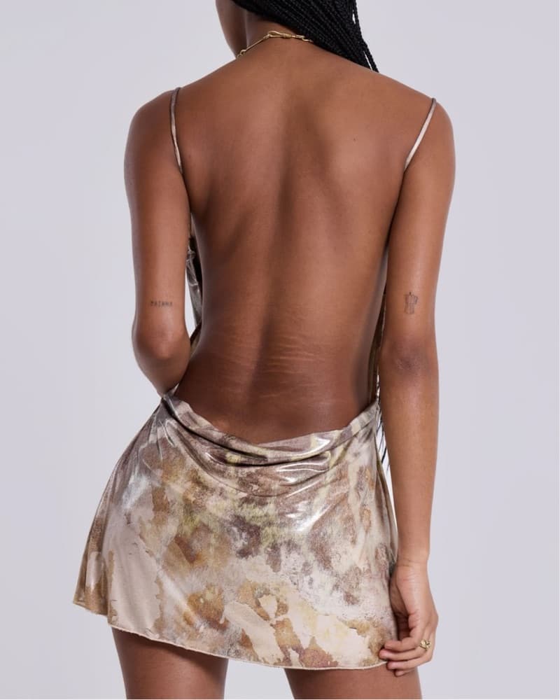 Jaded London Metallic Mirage Dress - Image 3
