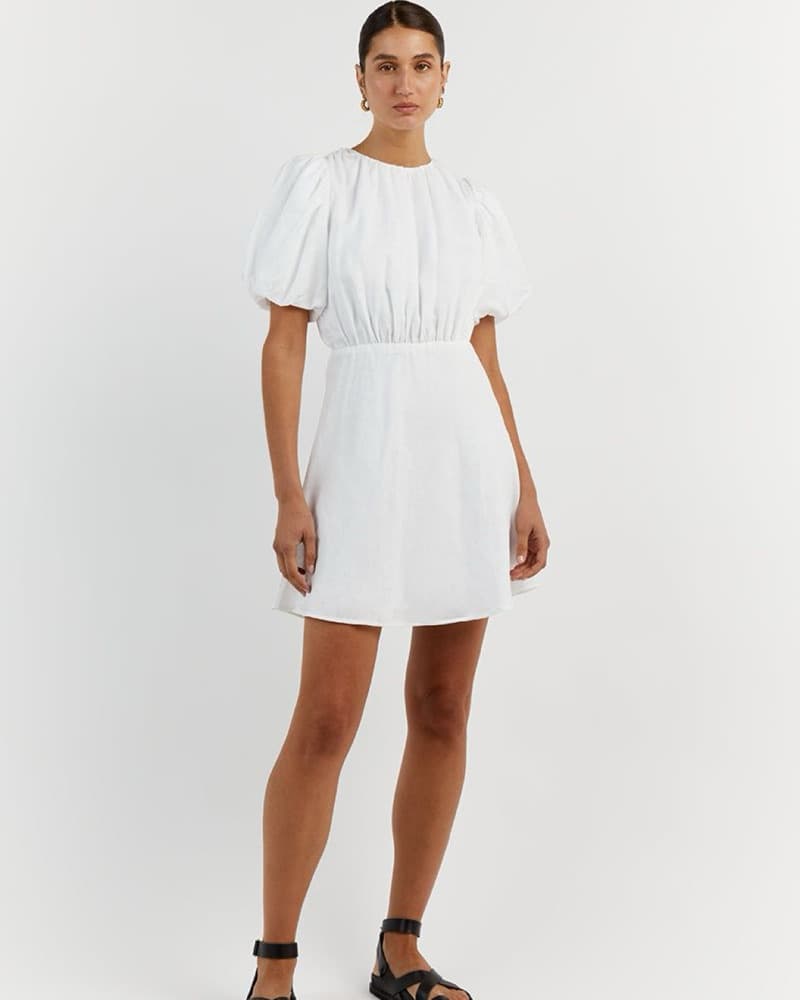 DISSH Nat Gathered Linen NAT Dress - Image 2