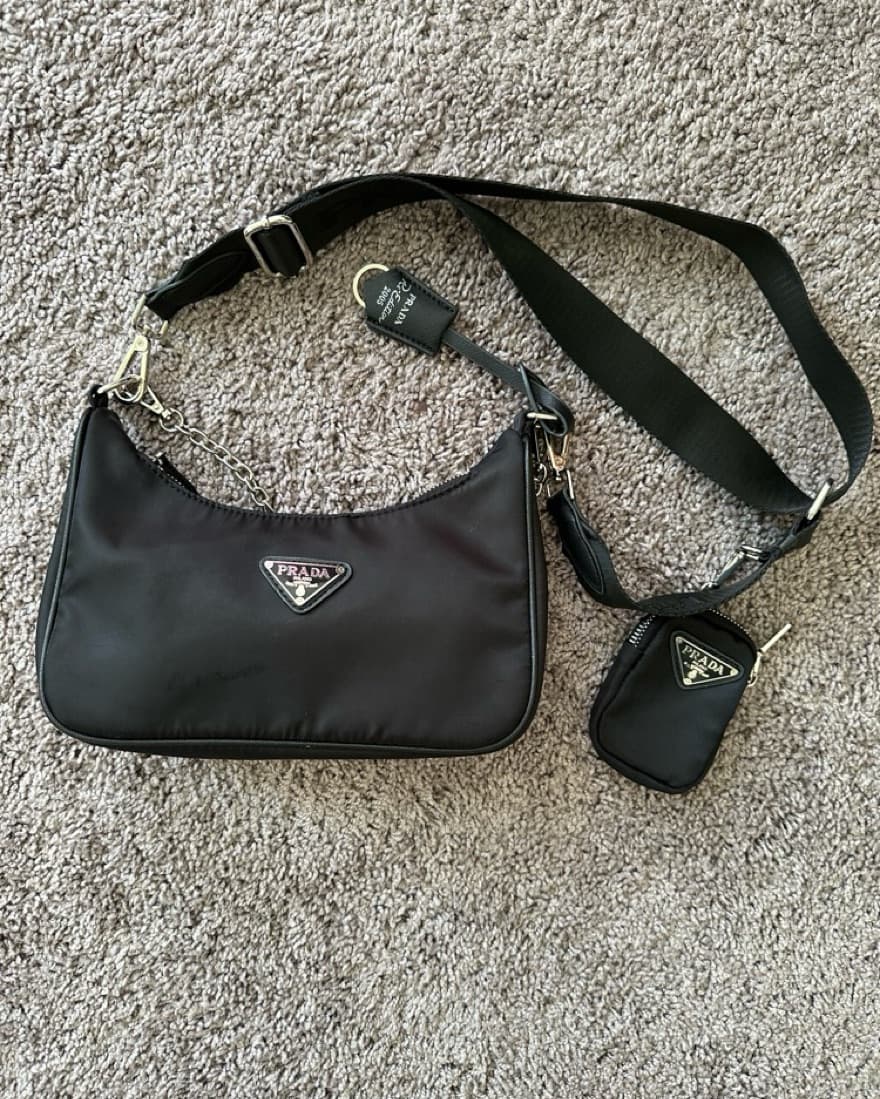 Re Edition Nylon Black Handbag - Image 1