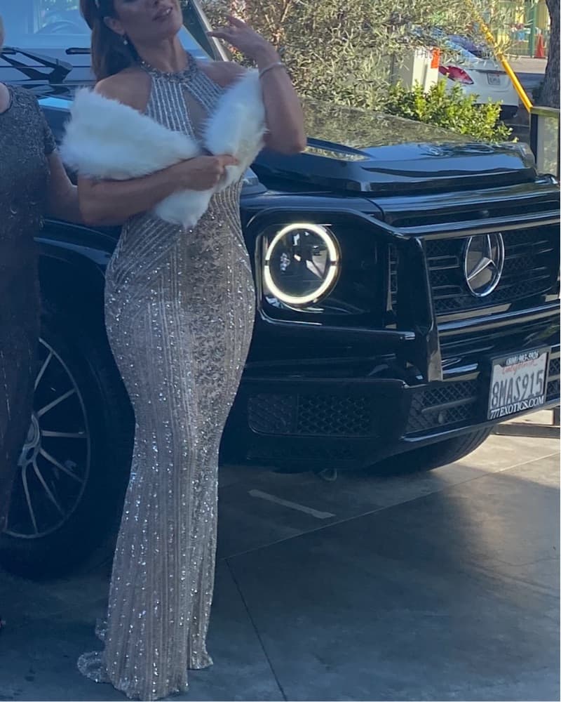 Long Fully Beaded Gown  - Image 5