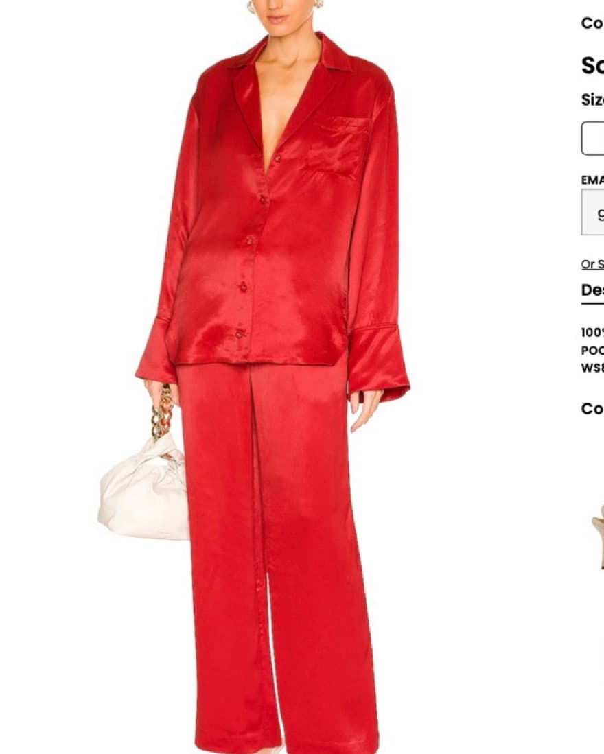 L’Academie Sold Out Red Silk Set  - Image 1