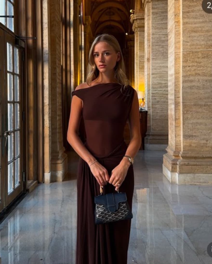 Brown Misha Sisal Dress - Image 2