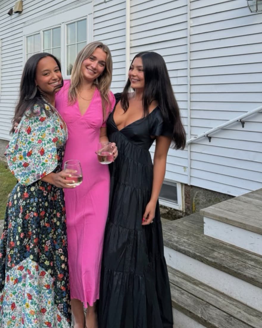 STAUD Corsica Plunging Tiered Maxi Dress - Image 1