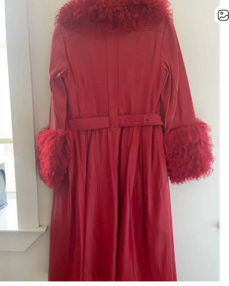 Saks Potts Red Foxy Coat - Image 2