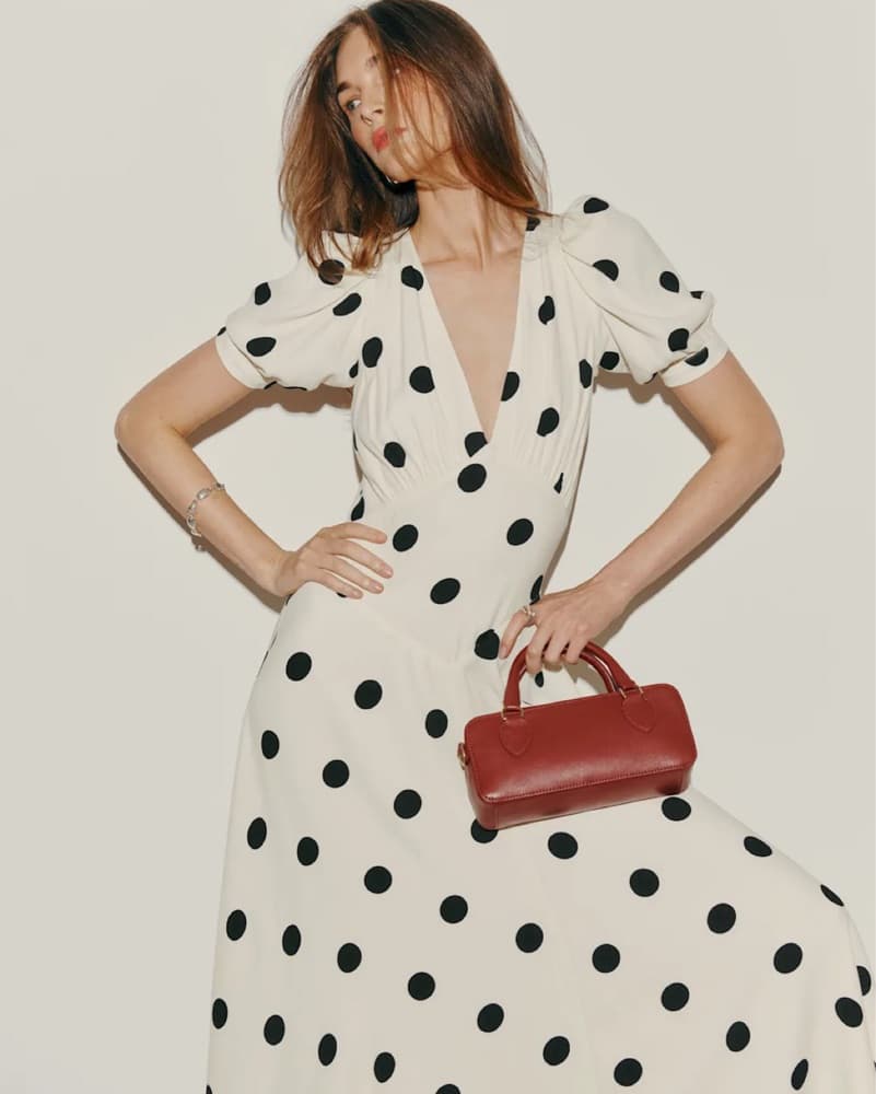 Reformation Naira Polka dot dress - Image 2