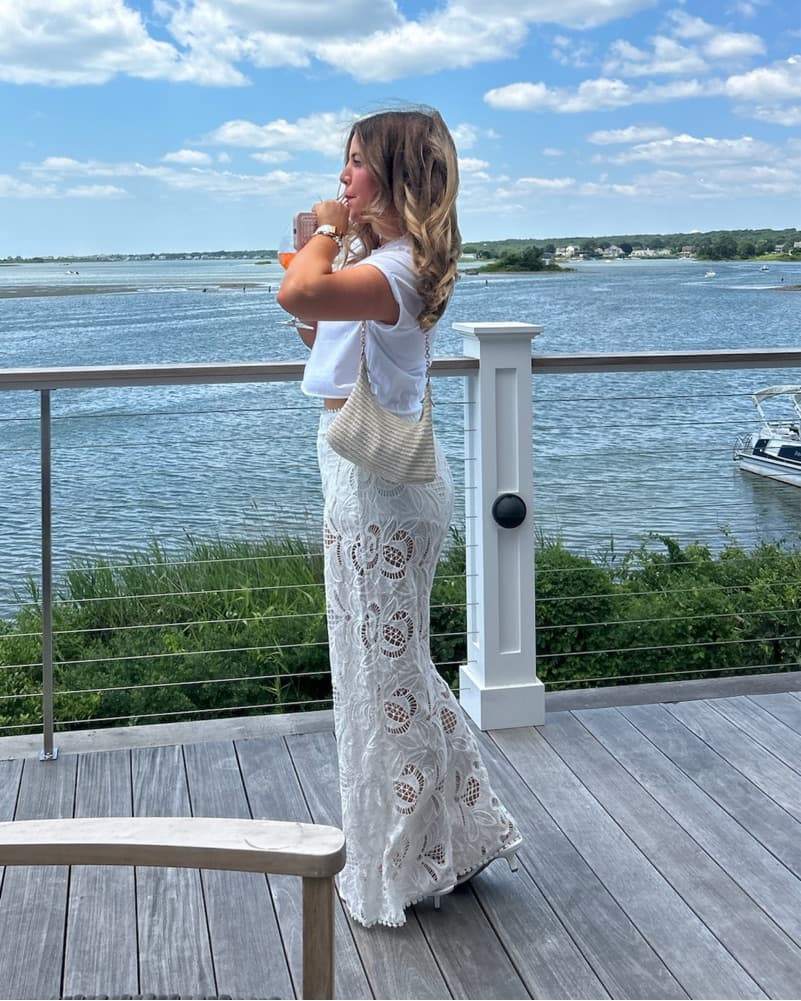 White Lace Pants - Image 3