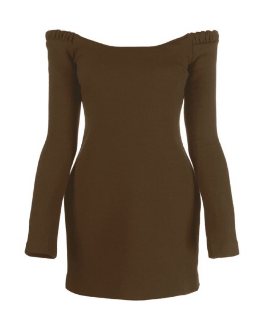 KHAITE Mini Olive Dress - Image 4