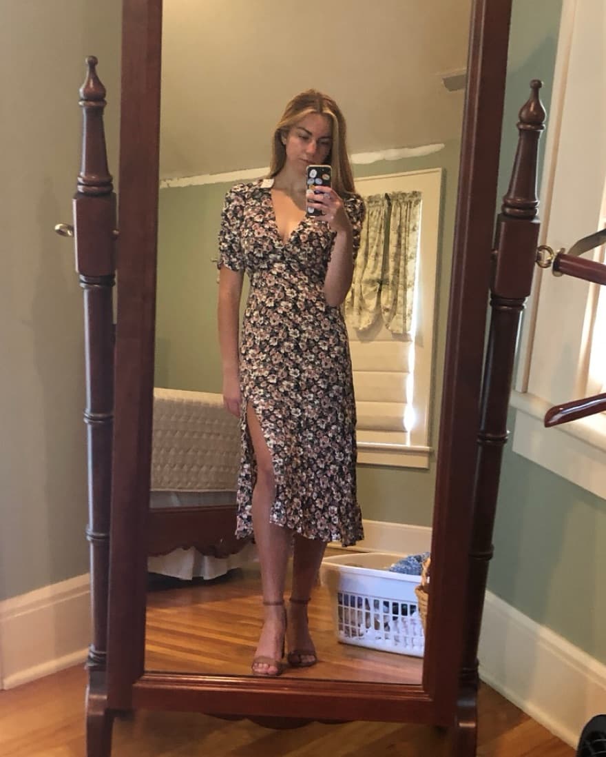 Abercrombie Floral Midi Dress  - Image 1