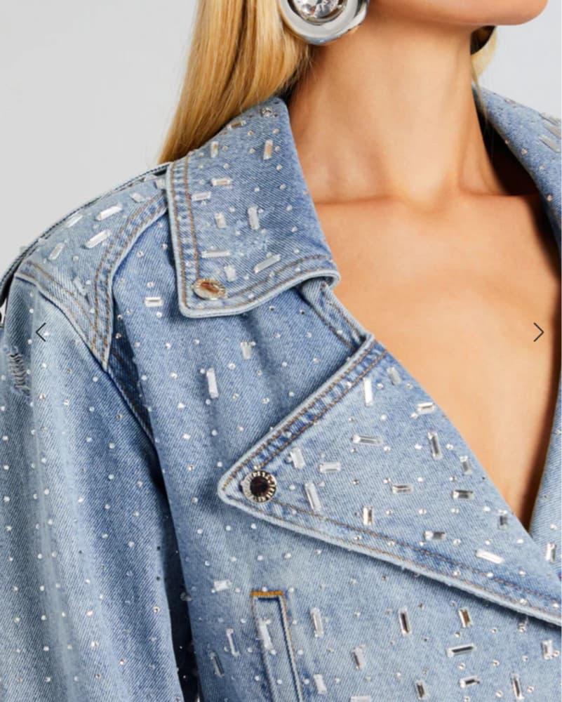 Retrofete Embellished Denim Jacket - Image 2