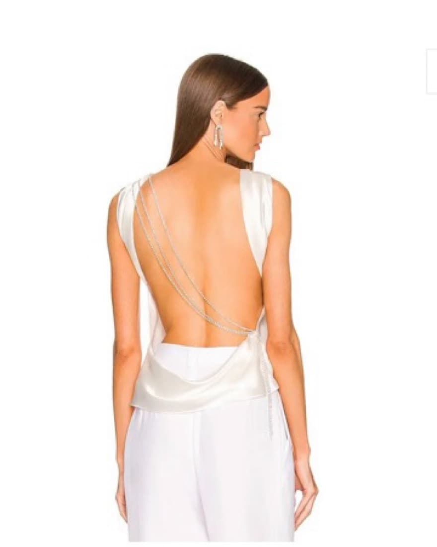 Asher Top — Rhinestone Blanc  - Image 1
