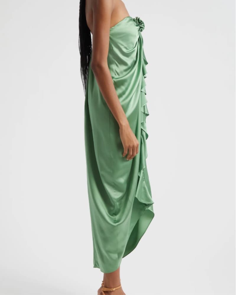 Silk flowy Dress - Image 4
