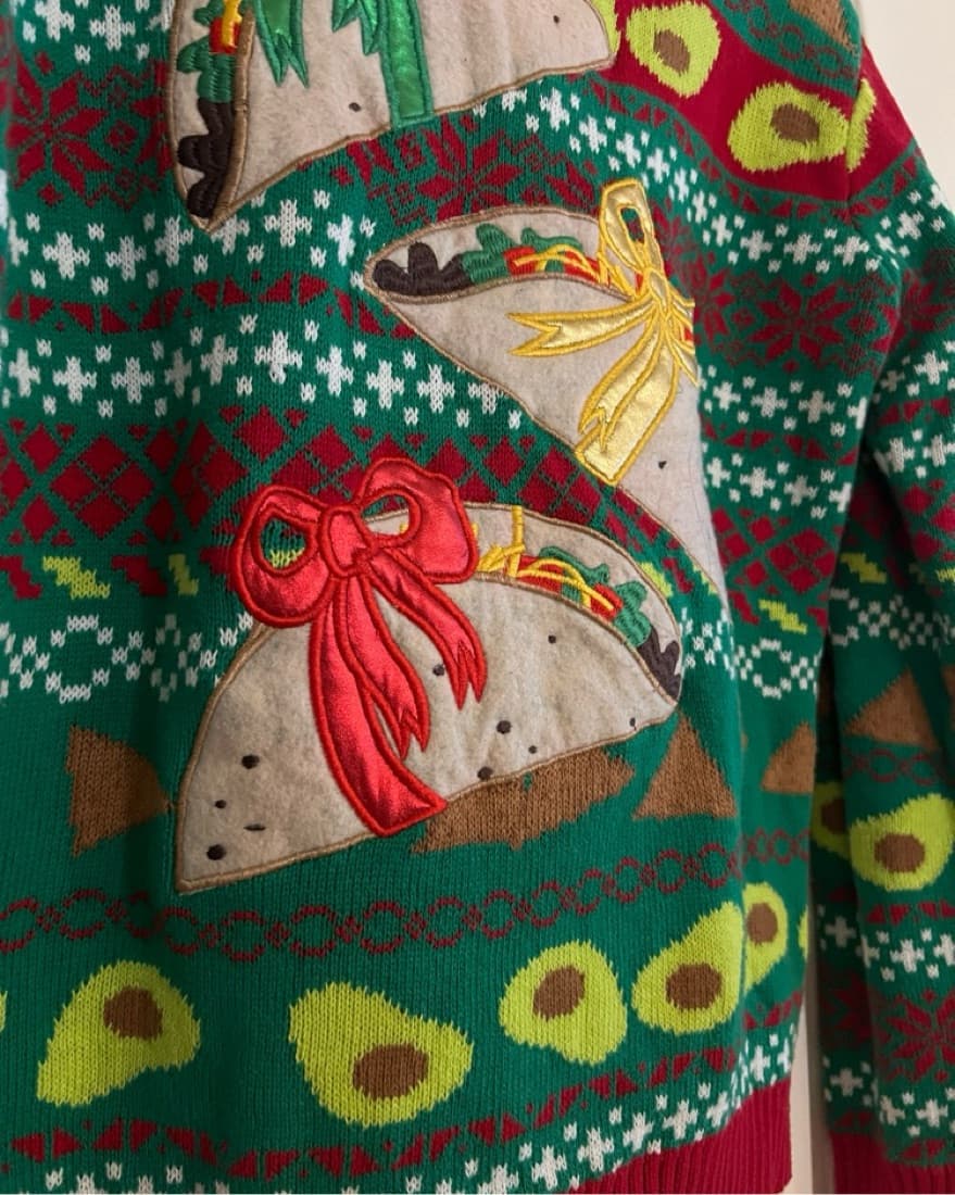 Ugly Sweater Taco Holiday Sweater - Image 6