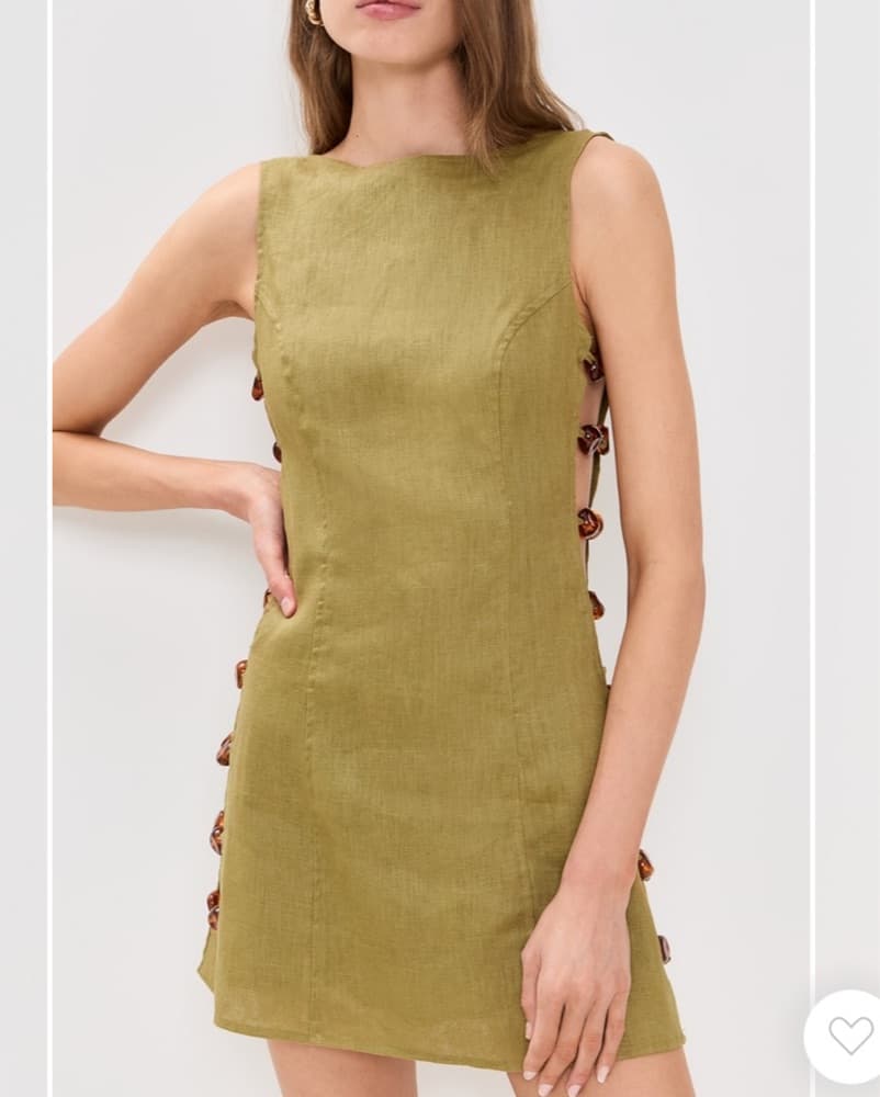 VRG GRL Tia Linen Mini Dress - Image 2