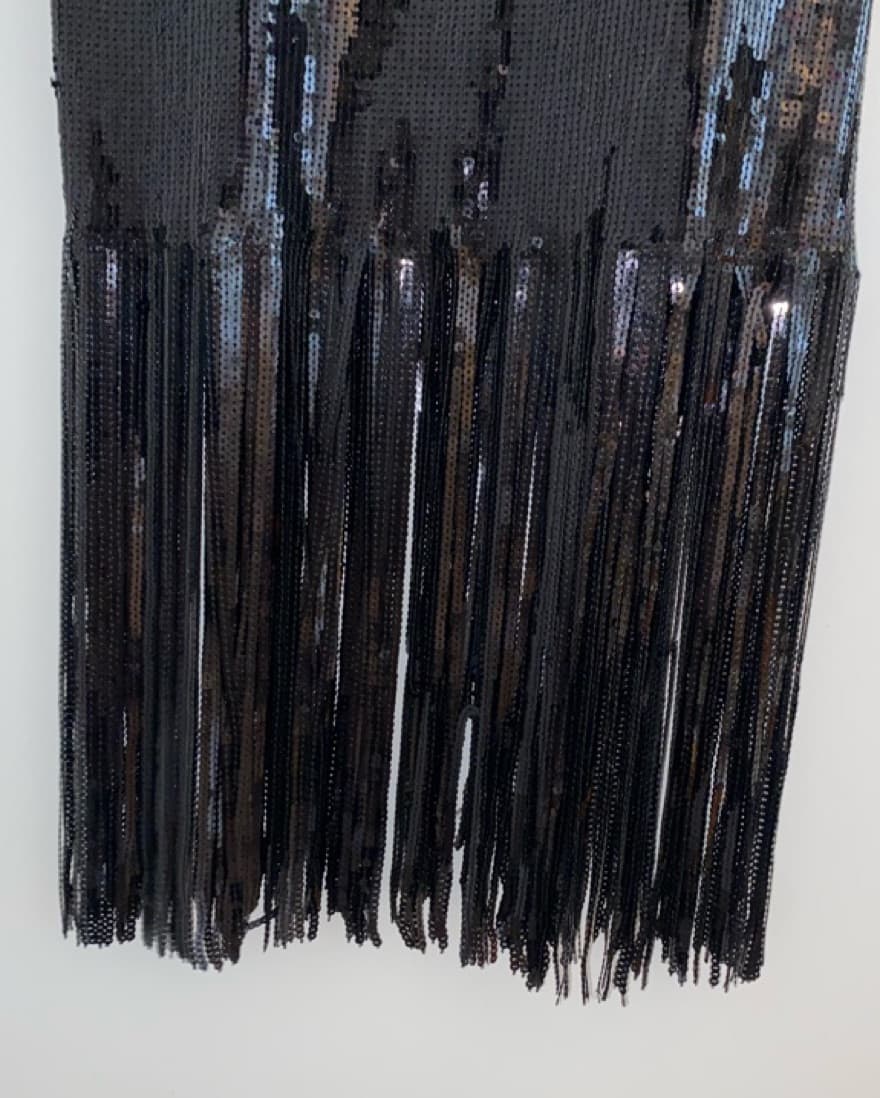 Fringe Bottom Sequin Midi - Image 4