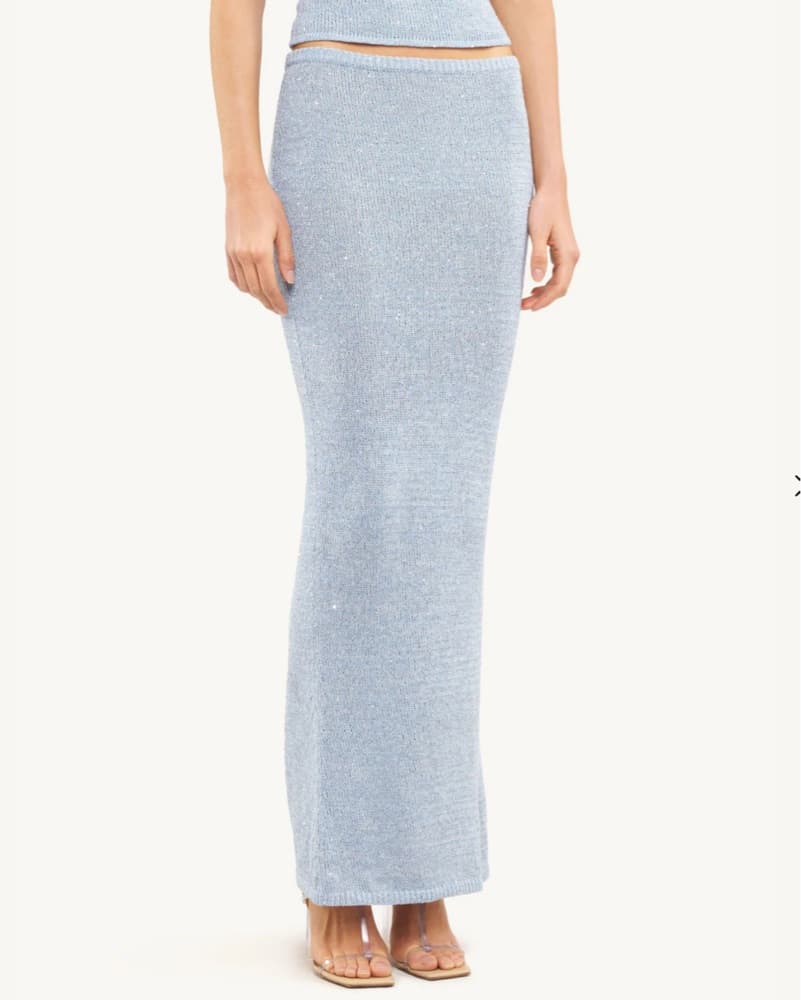 ASTA RESORT Sky Blue Sequin Set  - Image 3
