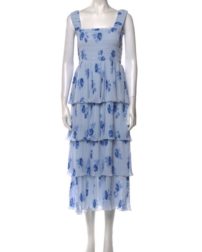 Ganni Pleated Georgette Midi - Image 4