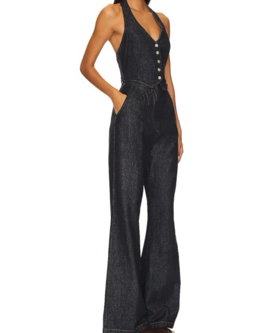 Revolve Isadore Denim Jumpsuit - Image 2