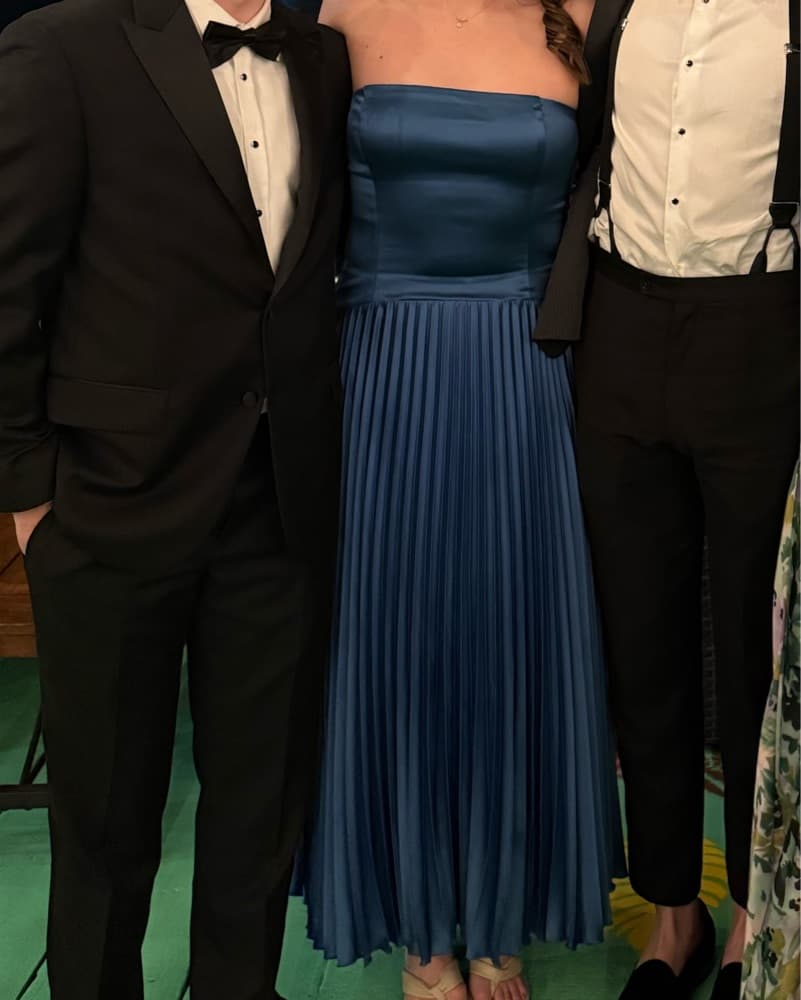 Blue Drop-Waist Maxi Dress - Image 2