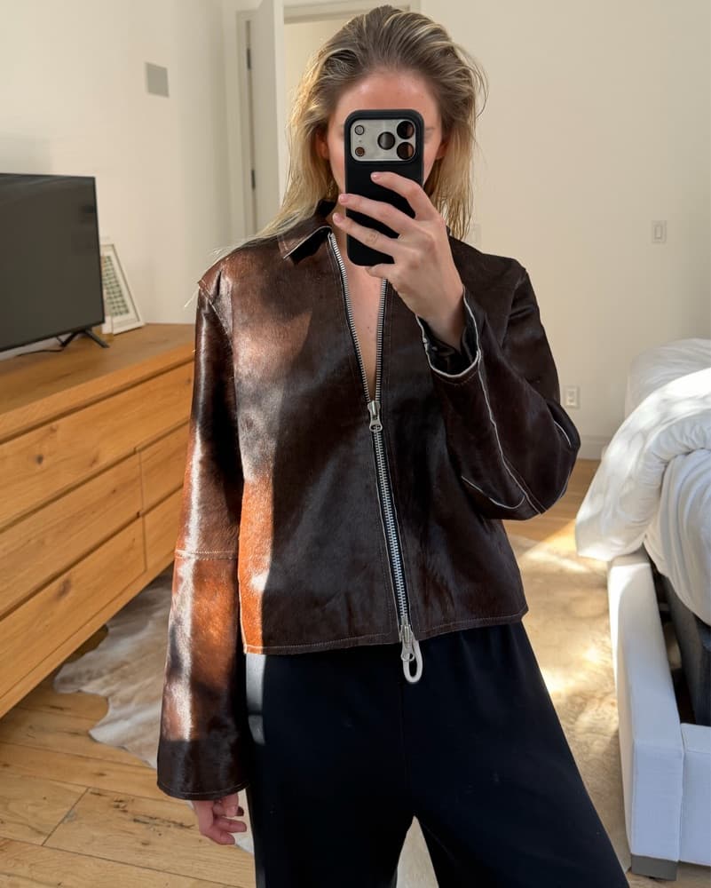 Samsoe Samsoe SALYLO LEATHER JACKET - Image 1