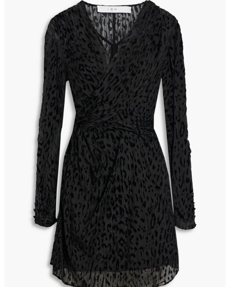 IRO Silk-Chiffon Mini Dress - Image 3