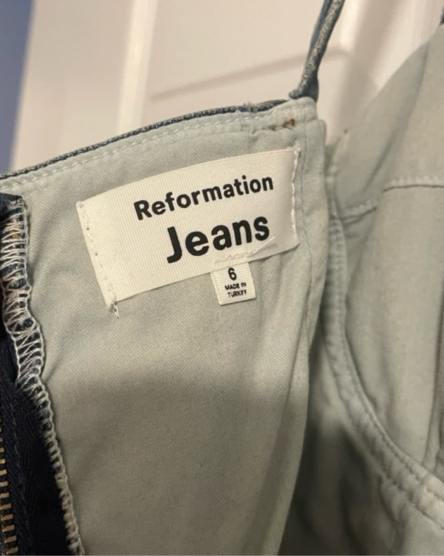 Reformation Nikki Bustier Denim Dress  - Image 4