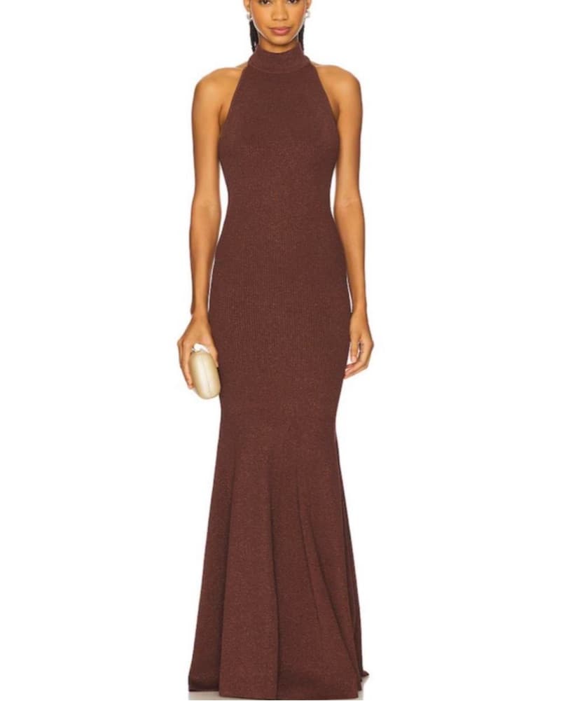Retrofete Elegant Jewel-Toned Maxi Dress - Image 2