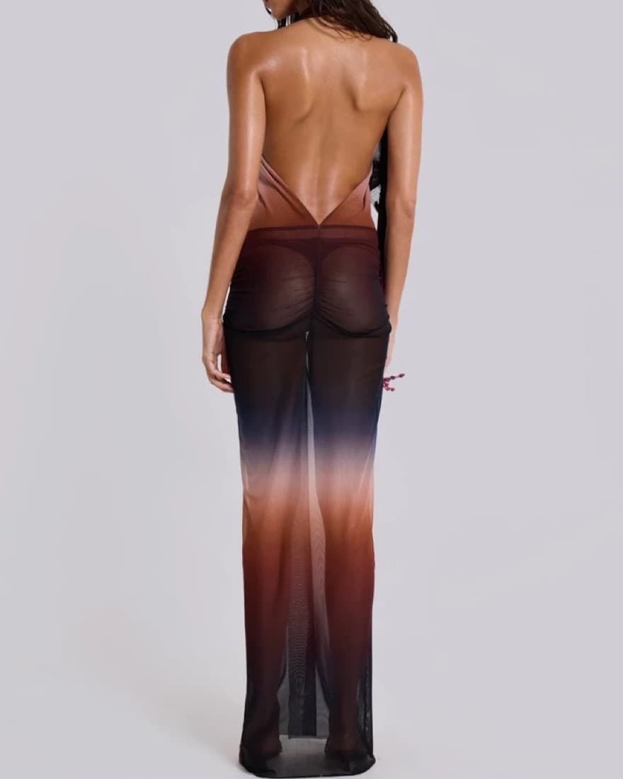 Jaded London Mesh Maxi Dress - Image 4