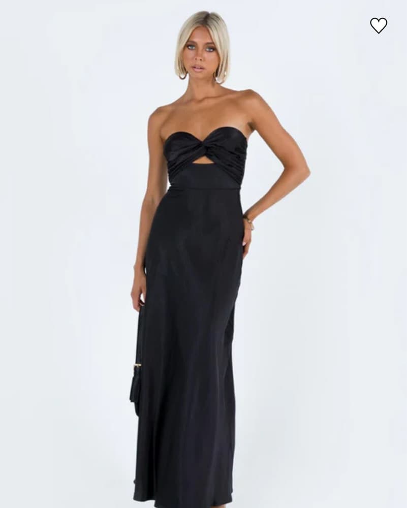 BLACK MAXI DRESS - Image 1