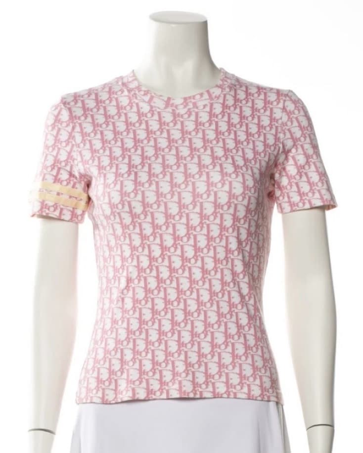 Pink Christian Dior Trotter Tee Vintage  - Image 1
