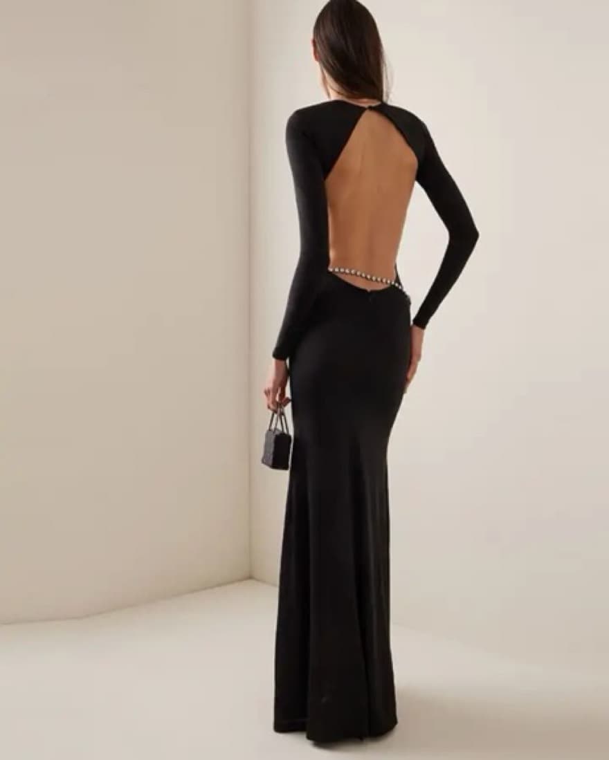 NYE Jewel Belted Gown - Image 4
