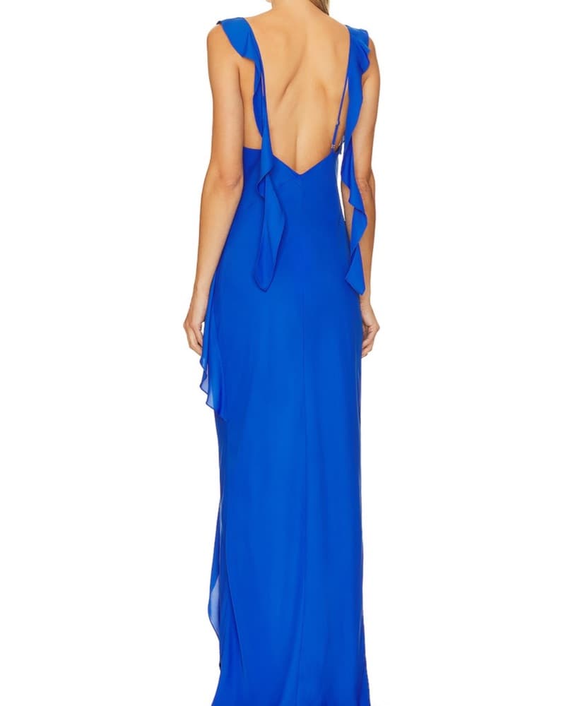 Amanda Uprichard Cobalt Cantara Gown  - Image 3