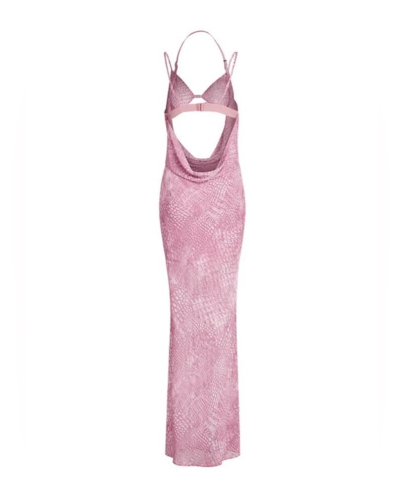 I.AM.GIA Noemie Dress Pink Croc - Image 2