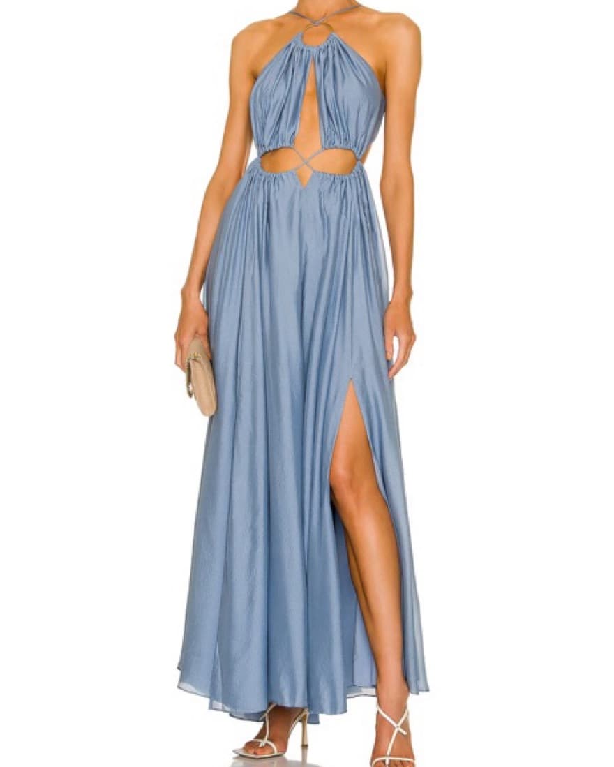 Cult Gaia Blue Aphrodite Long Dress - Image 1