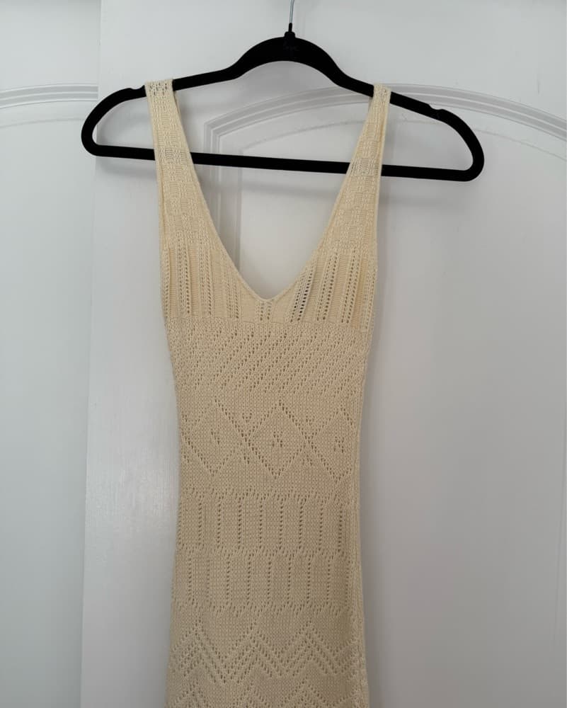 Cream Knit Dress - Image 3