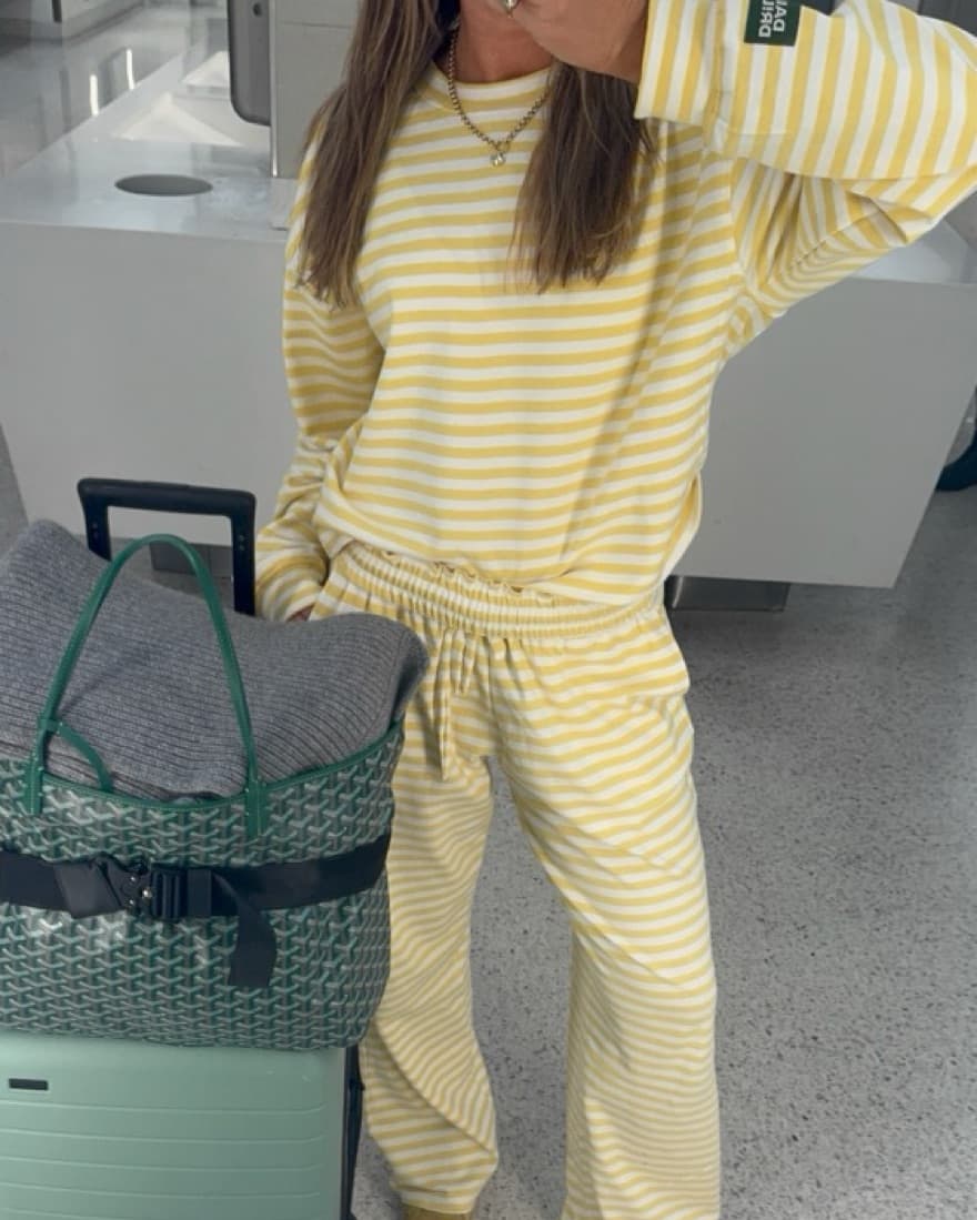 Sunny Striped Loungewear Set - Image 1