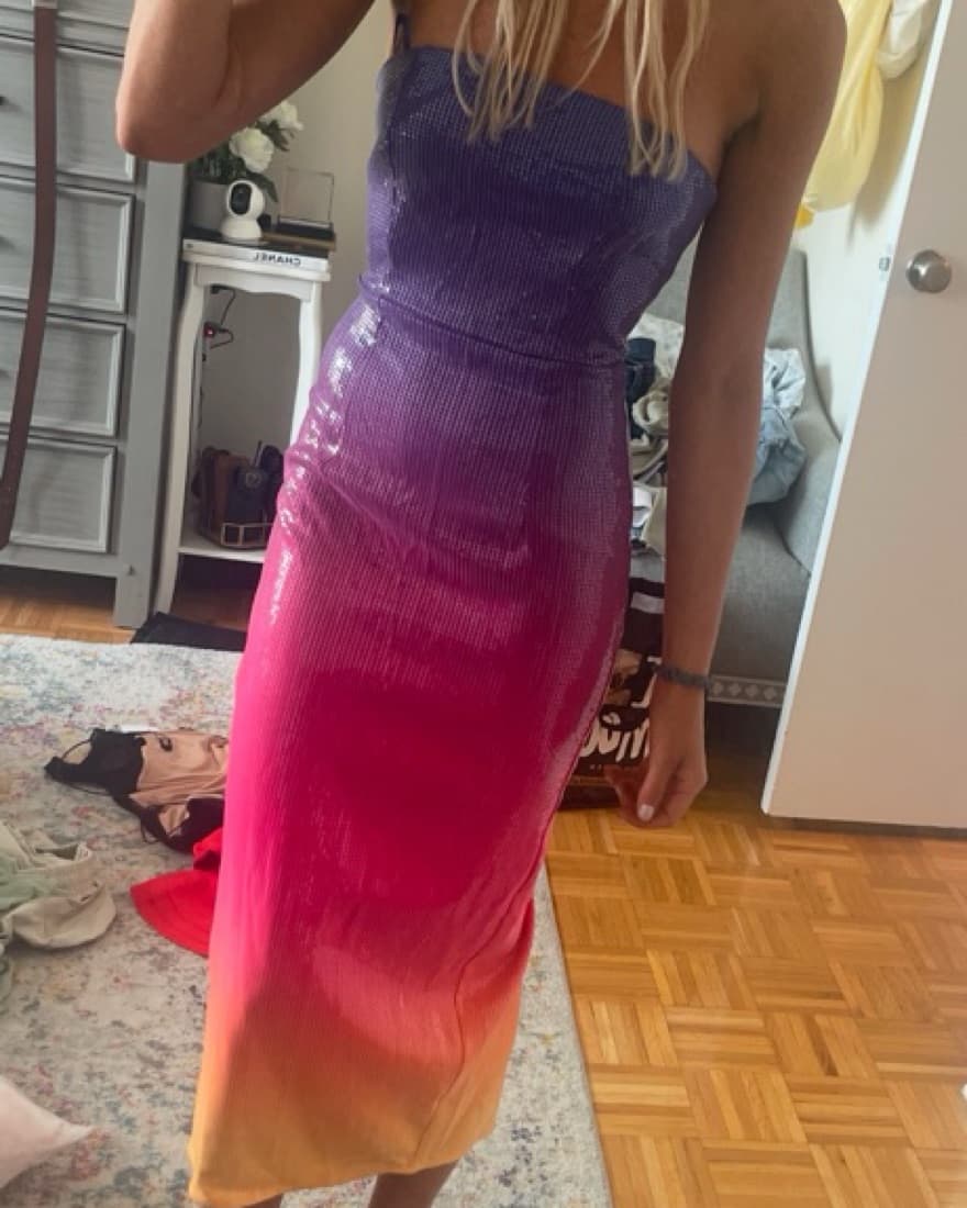 Ombre Sequin Midi DressRunaway The label - Image 1