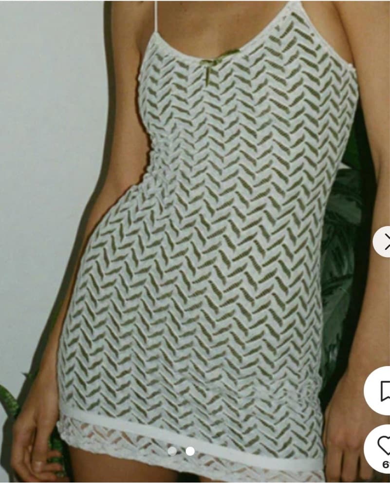 With Jean Green & White Dress - Image 1