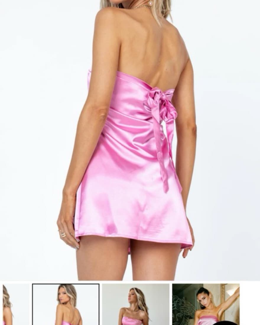 Pink Strapless Dress  - Image 2