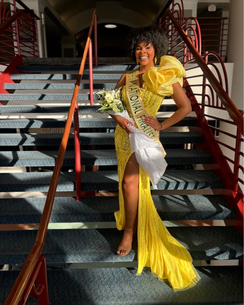 Johnathan Kayne Yellow Pageant Gown - Image 4