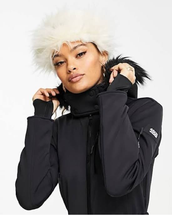 Fur Hooded Ski Suit - Image 4