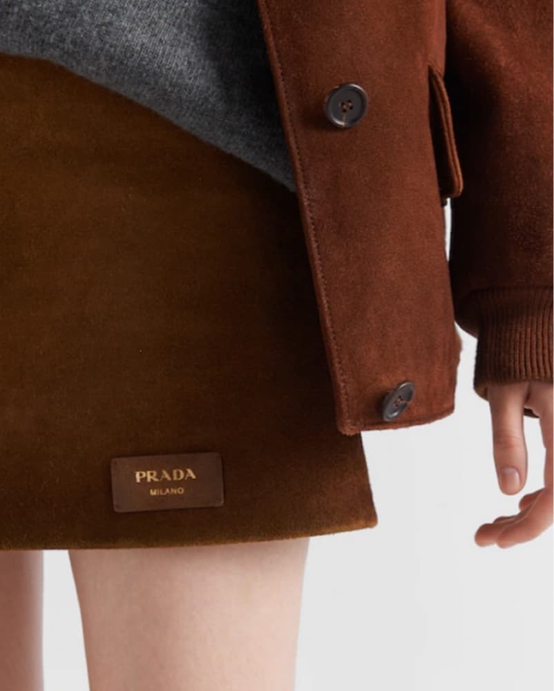 Prada Suede Skirt - Image 5