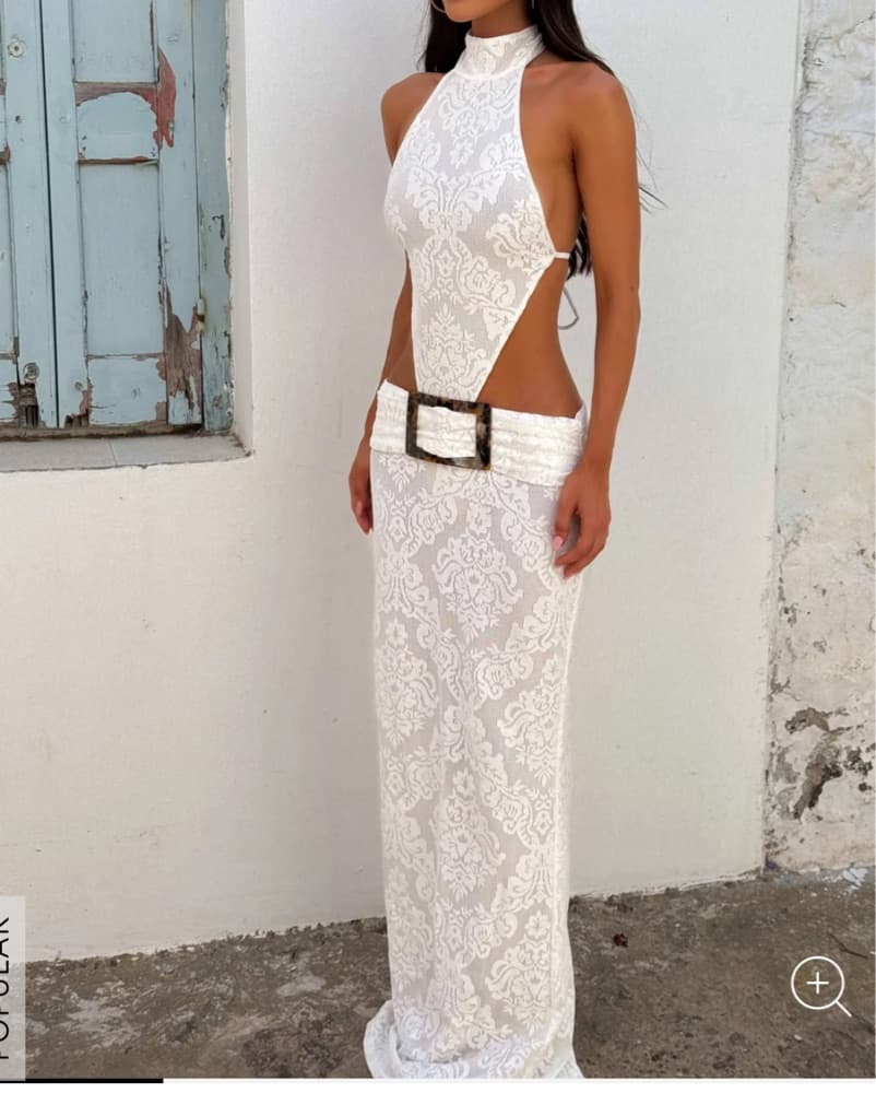Outcast Maxi Dress Bright White - Image 4