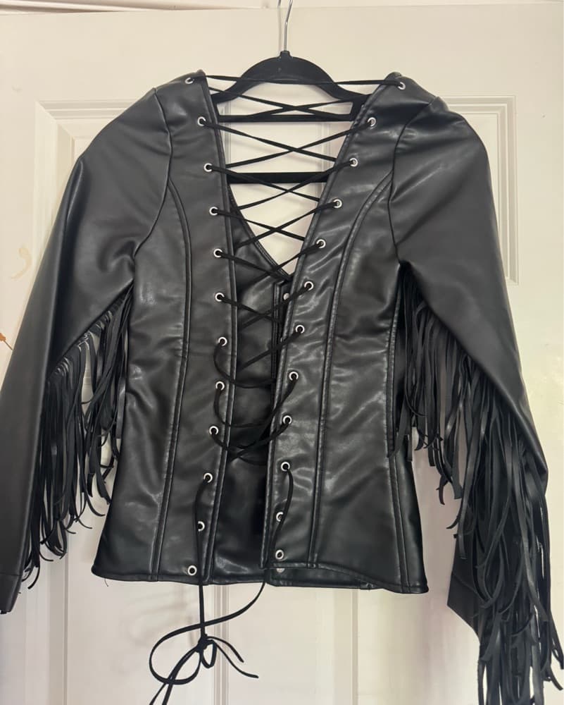 Leather Fringe Top - Image 4