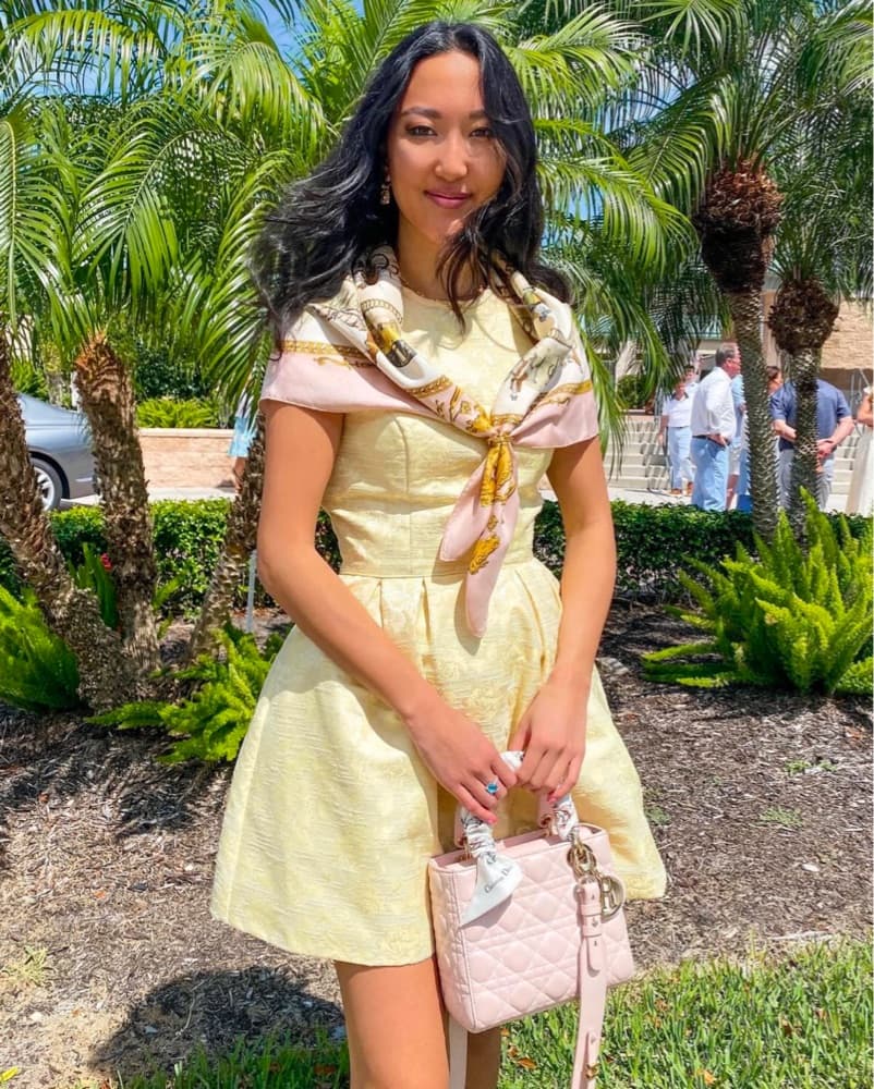 Sherri Hill Yellow Mini Dress - Image 3